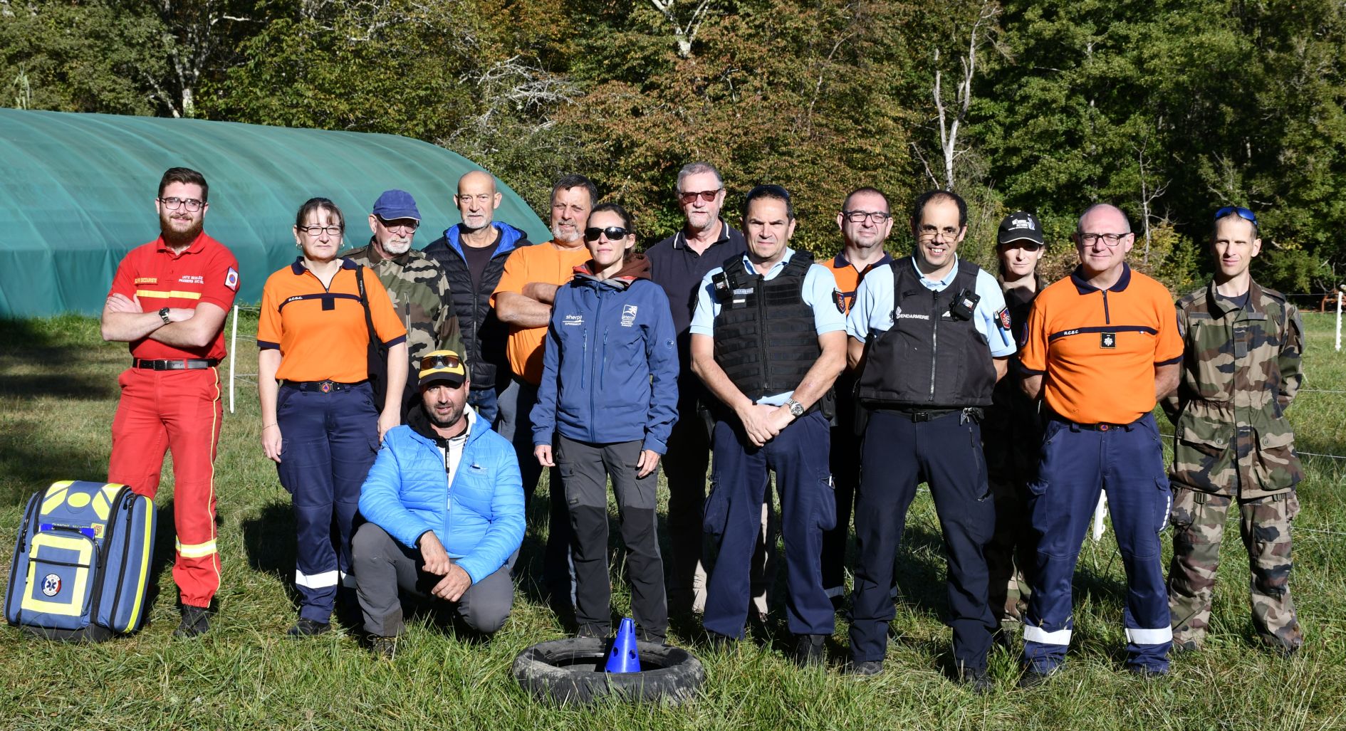 Exercice interservices de recherche de personne